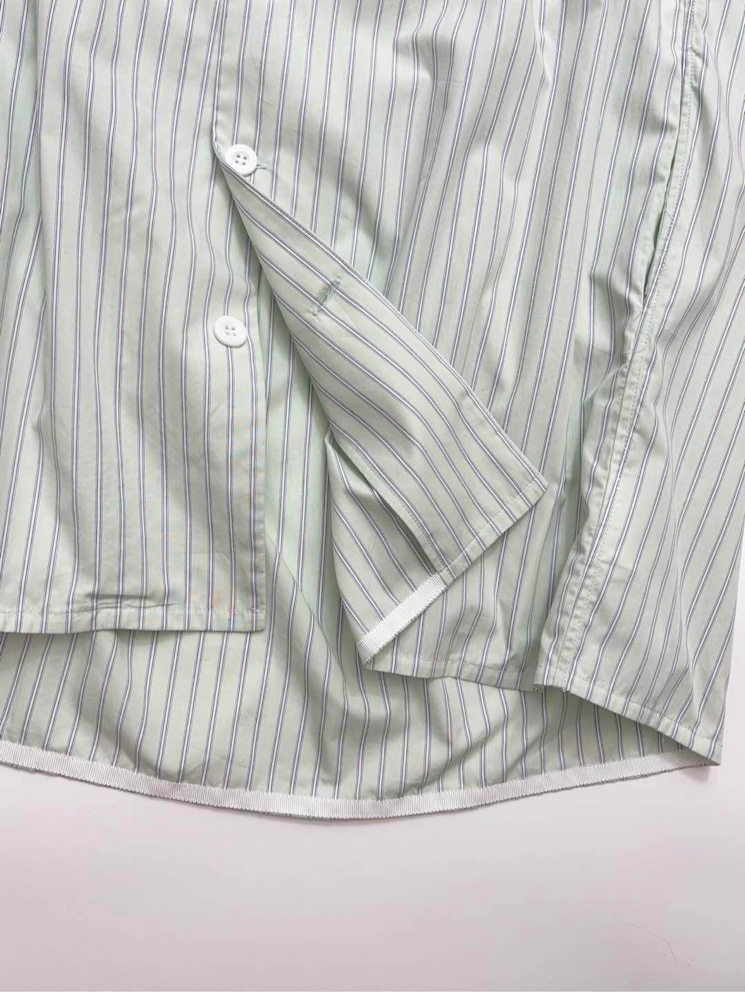 0.3kg/cut tag lapel sleeveless pinstripe versatile dress - View 9