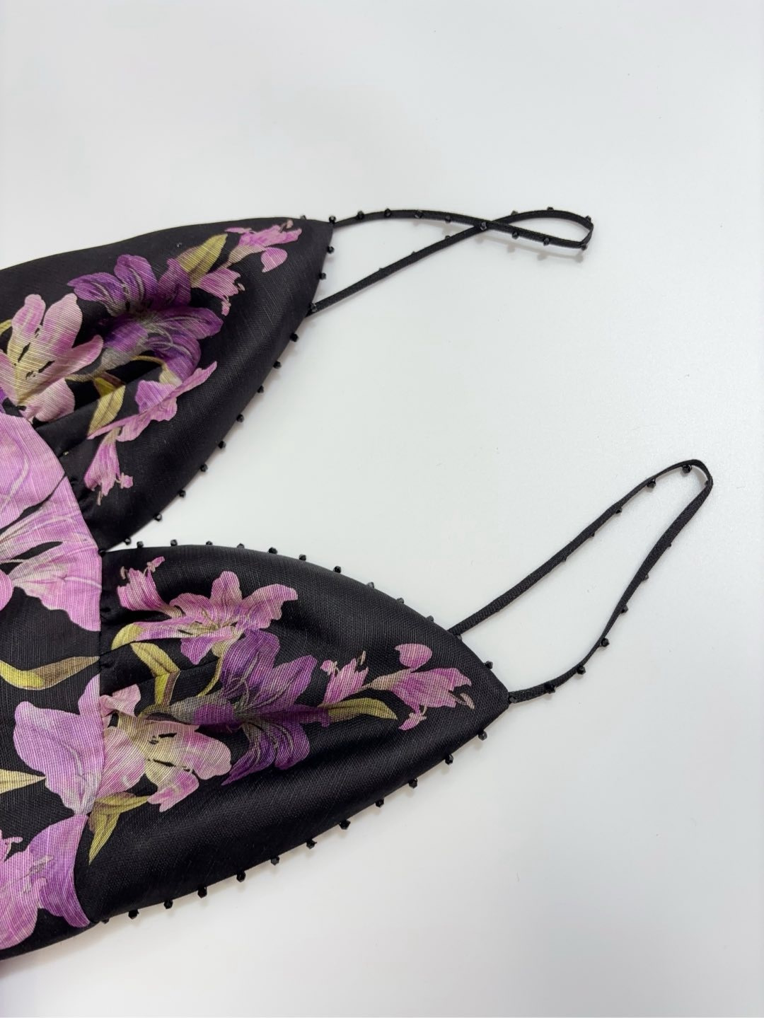 Extra-long dress layered fake two-piece floral gown - View 4