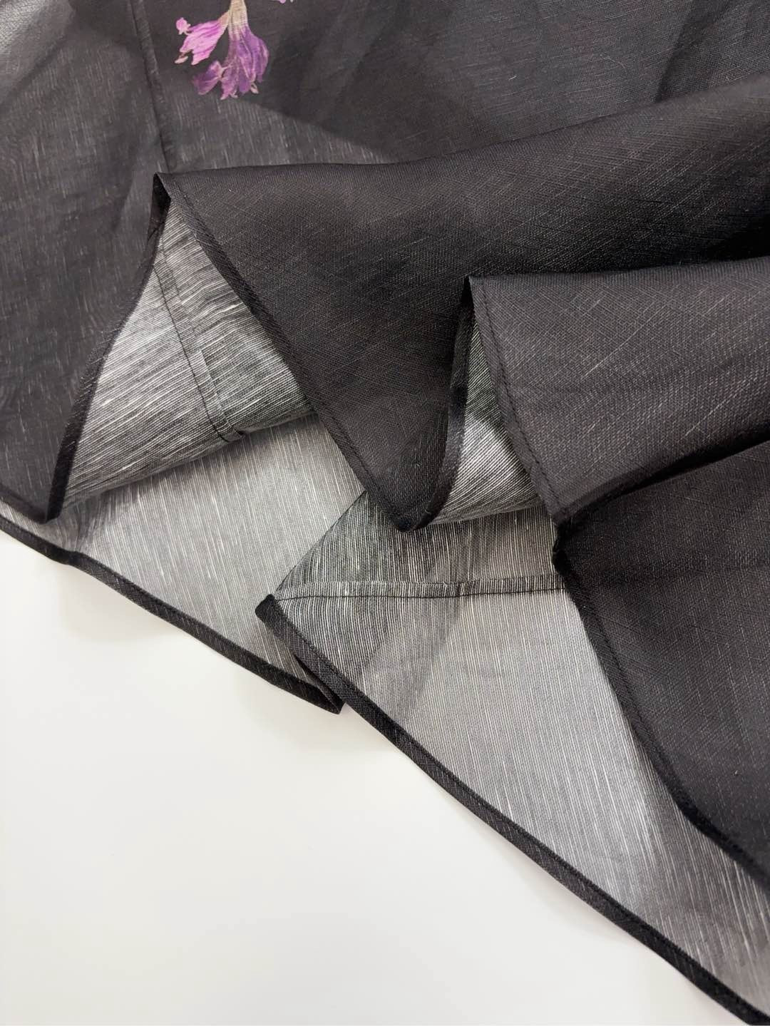 Extra-long dress layered fake two-piece floral gown - View 12