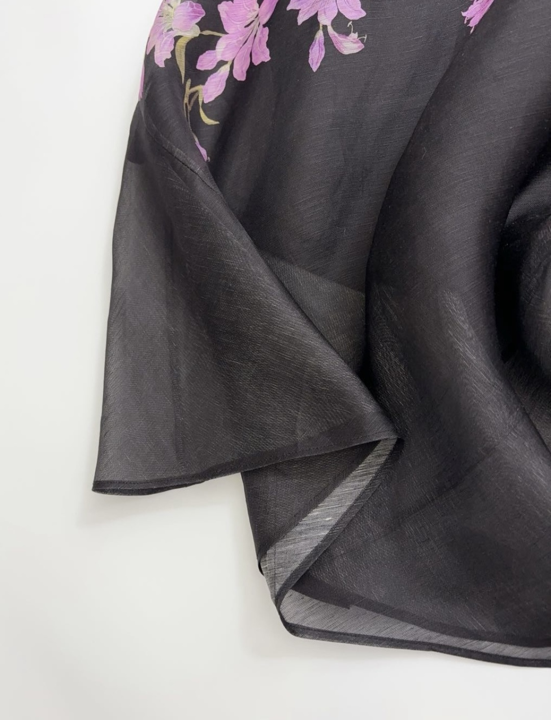 Extra-long dress layered fake two-piece floral gown - View 10