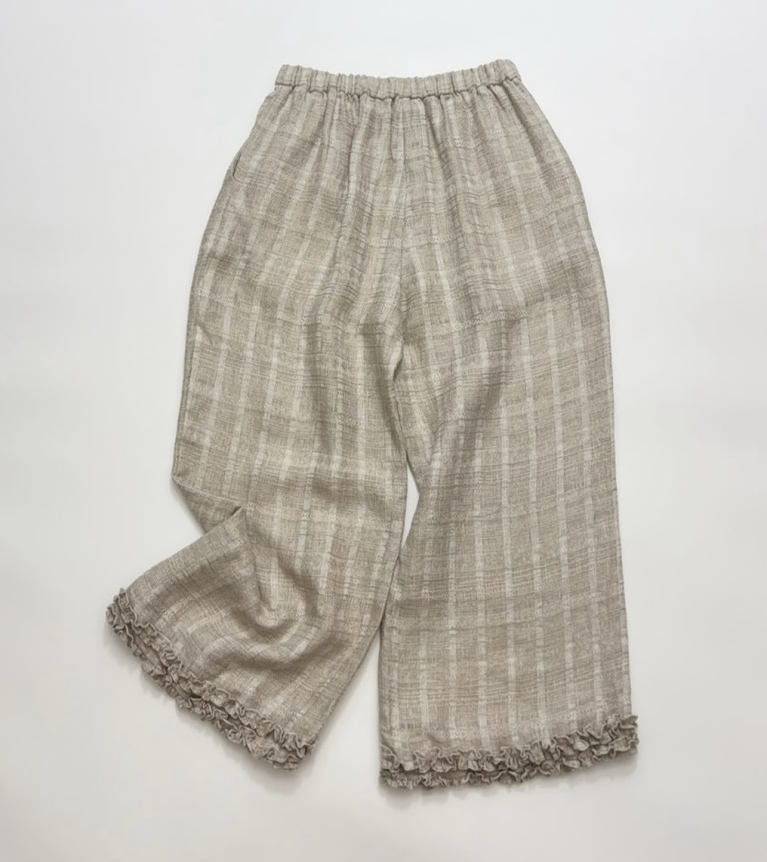 Retro lace linen straight loose waist casual loose wide-leg pants - View 13