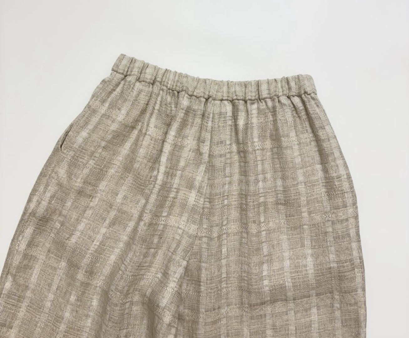 Retro lace linen straight loose waist casual loose wide-leg pants - View 14