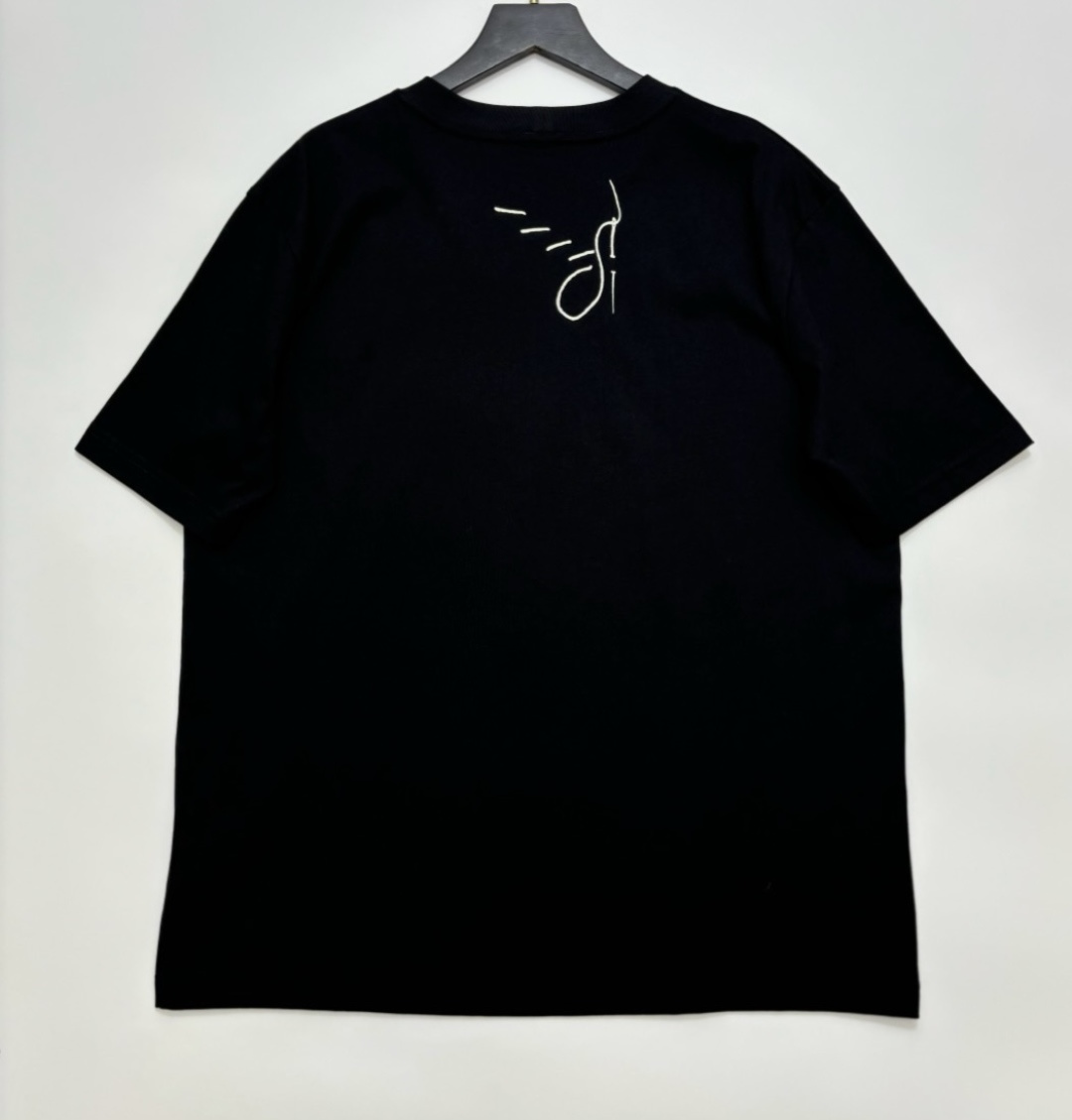 0.17kg/tag-cut classic rope knot pattern short-sleeved t-shirt - View 14