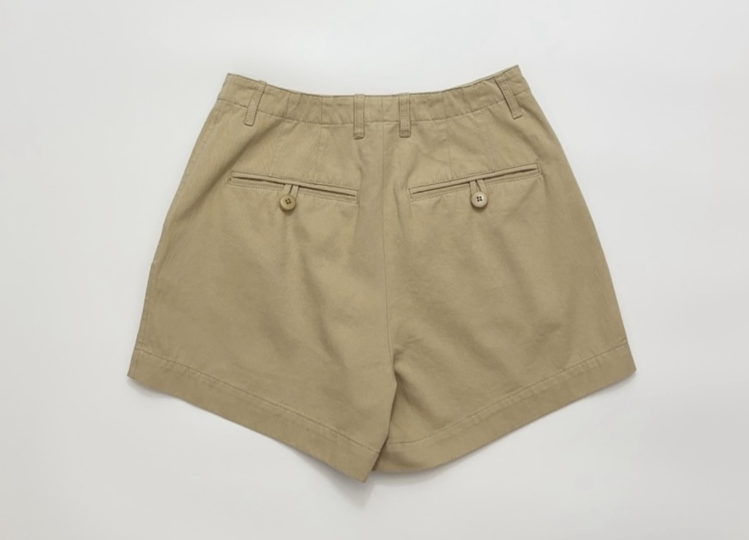 Cut label cotton material versatile mini chino shorts - View 11