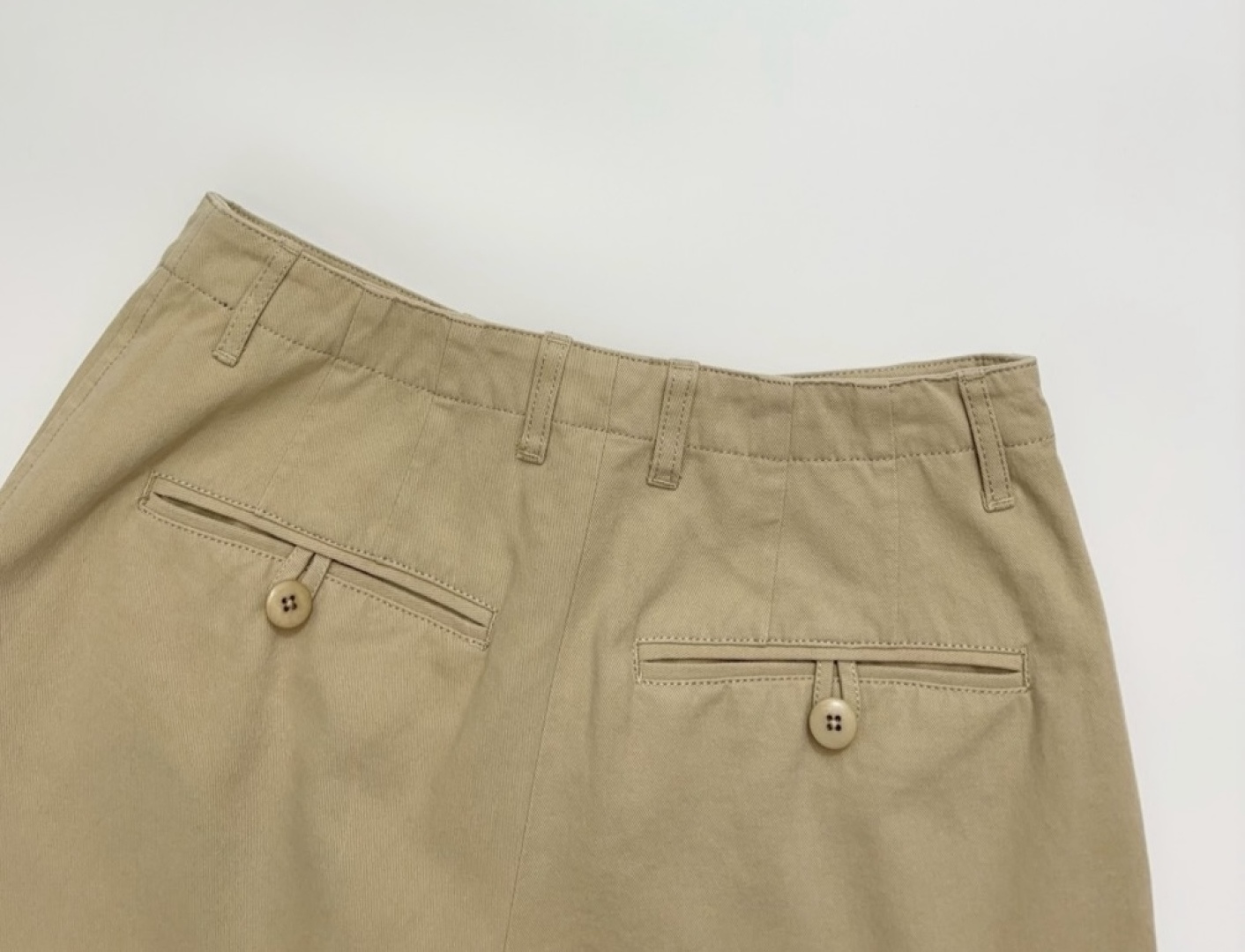 Cut label cotton material versatile mini chino shorts - View 12