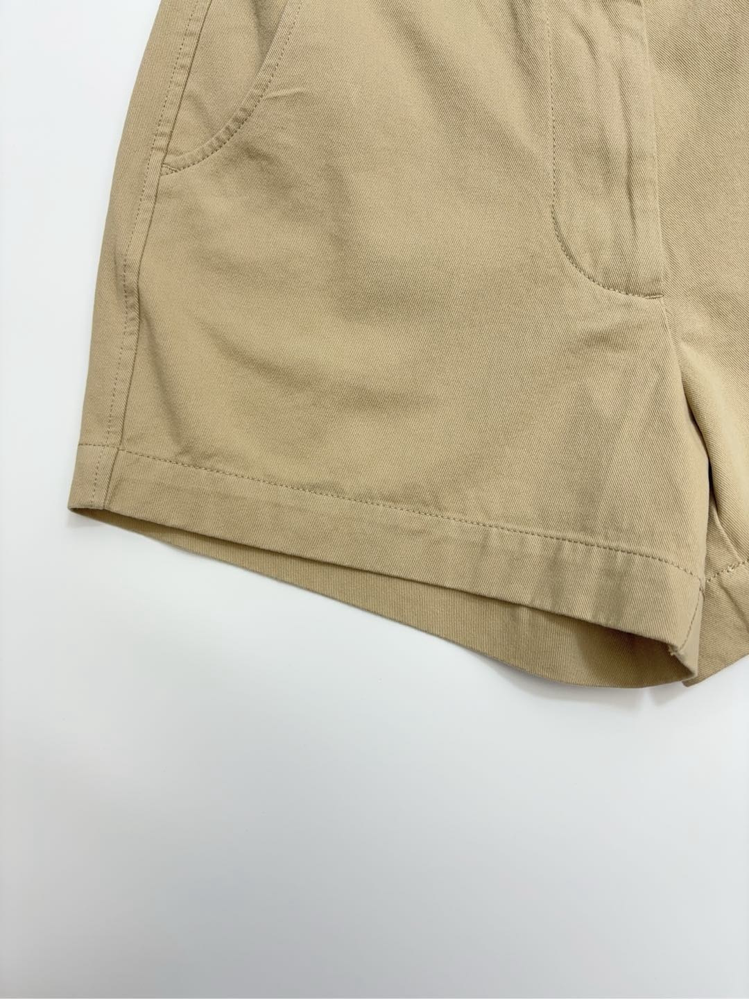 Cut label cotton material versatile mini chino shorts - View 6