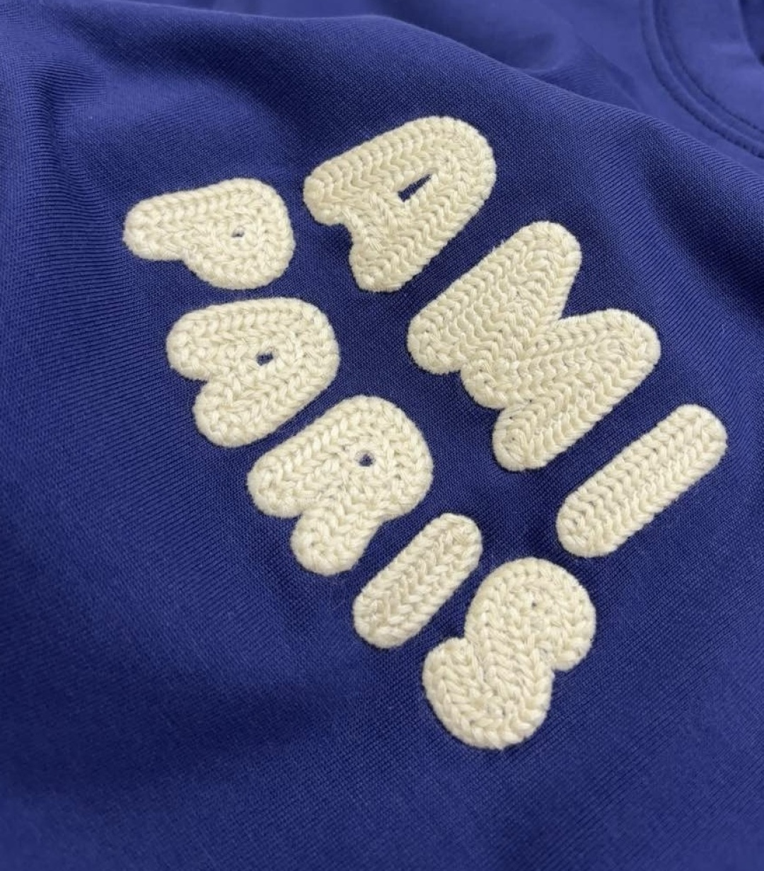 Flocked Letter Logo Short-Sleeve Pure Cotton T-Shirt - View 4