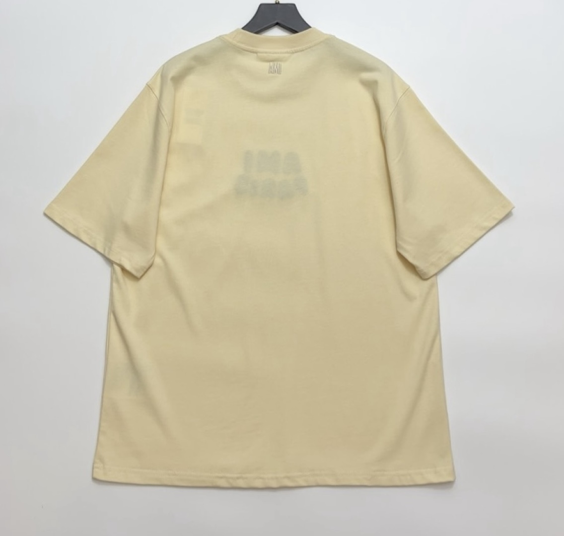 Flocked letter logo short-sleeved pure cotton T-shirt - View 10