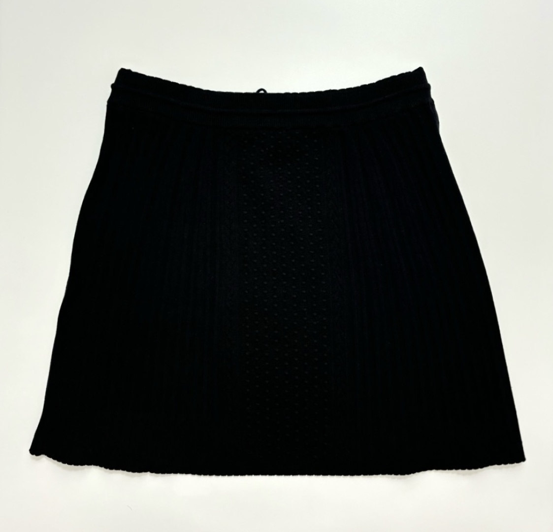 Small Fragrant Pure Color Textured Elastic Waist Half Skirt - View 9