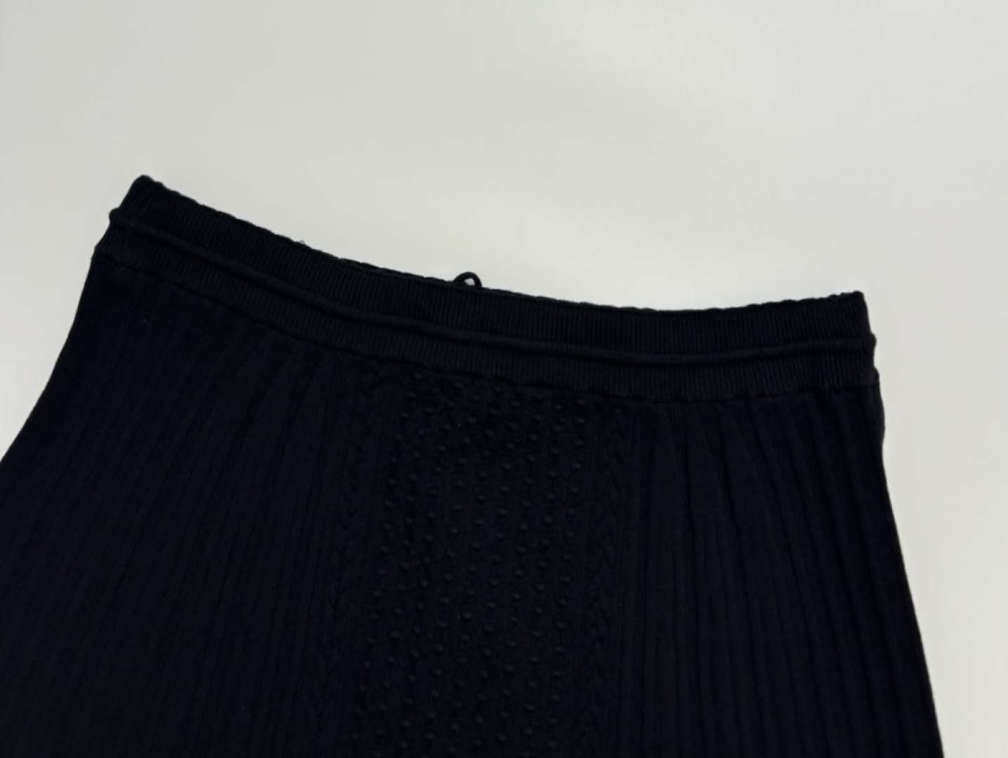 Small Fragrant Pure Color Textured Elastic Waist Half Skirt - View 10