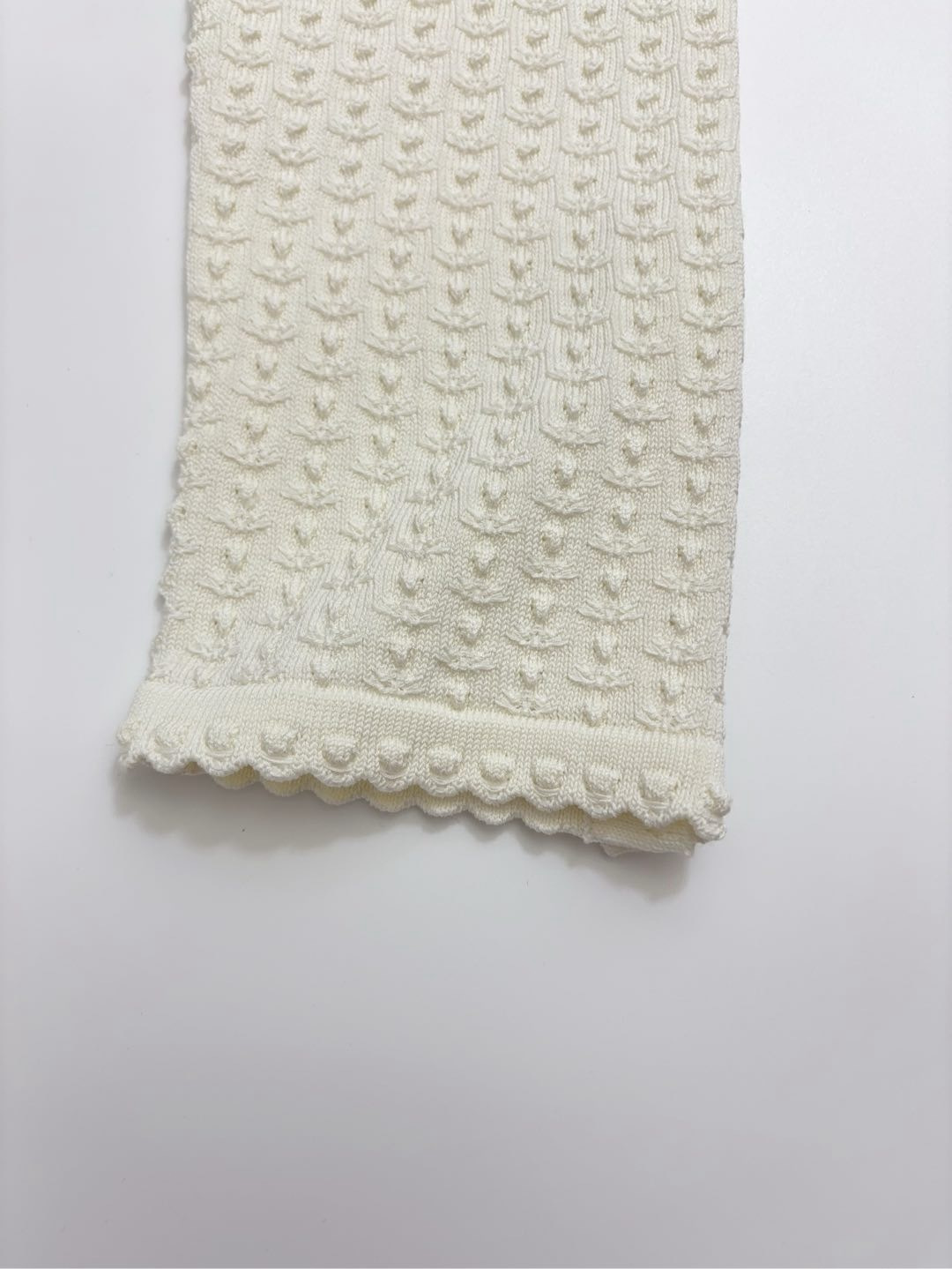 Bumpy立体 Flower Pattern Single-breasted Button Knit Cardigan Short Jacket - View 7