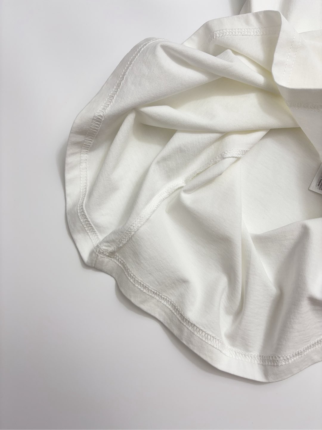 0.15kg/tag-cut number pattern short-sleeve white T-shirt round neck simple - View 8