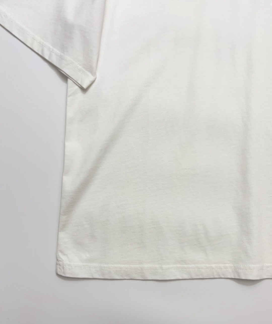 0.15kg/tag-cut number pattern short-sleeve white T-shirt round neck simple - View 6