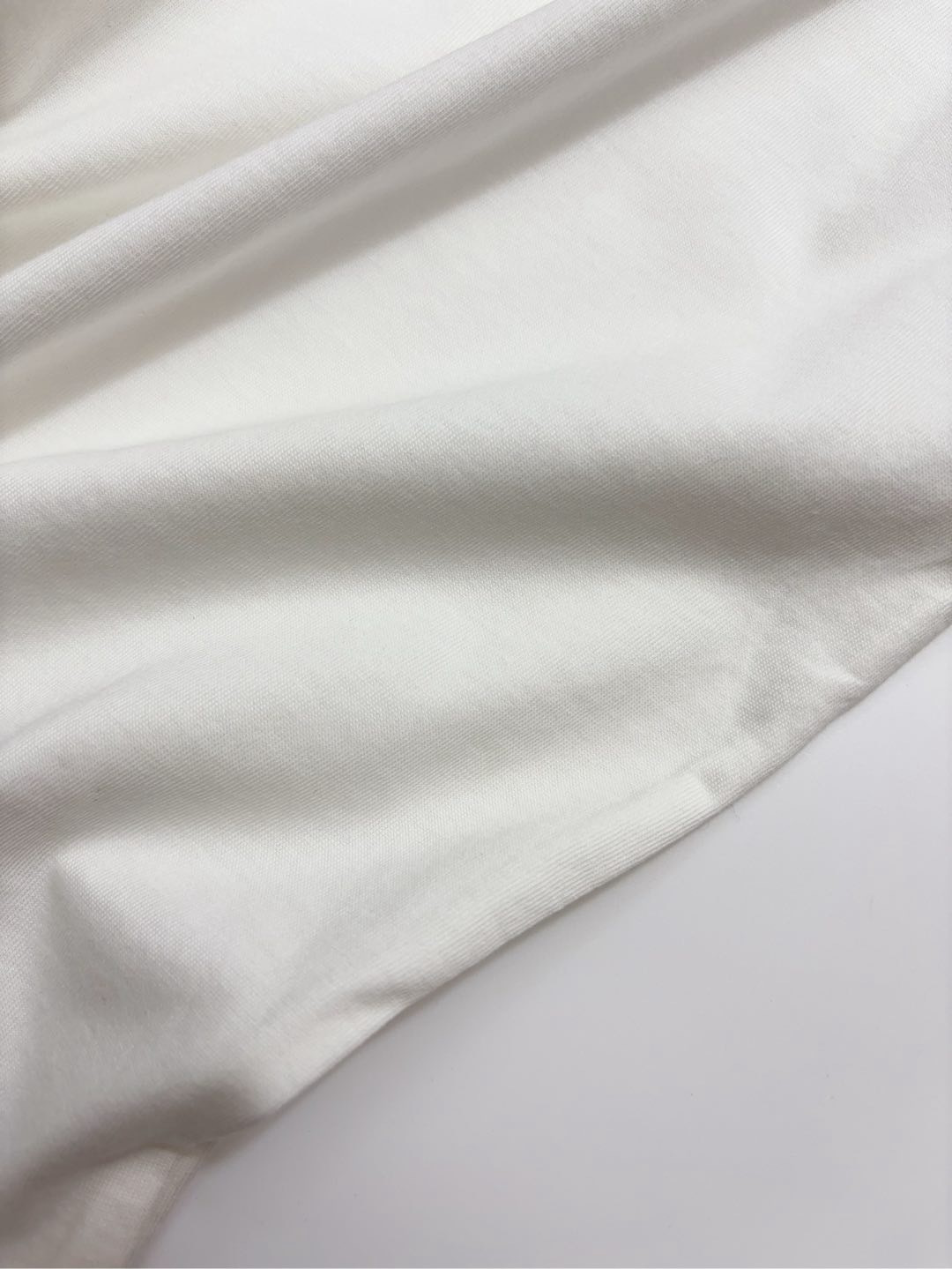 0.15kg/tag-cut number pattern short-sleeve white T-shirt round neck simple - View 7
