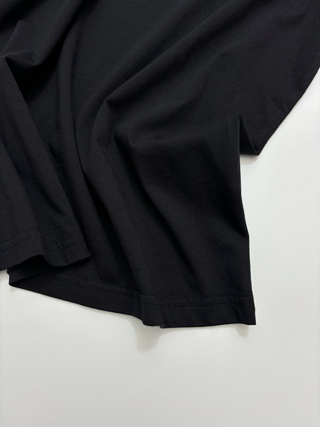 0.15kg/cut label numeric pattern short-sleeve white T-shirt crew neck simple style - View 6