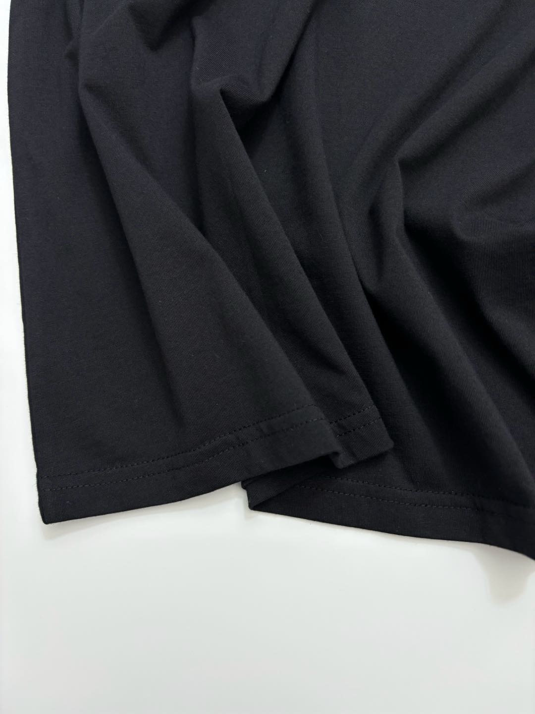 0.15kg/cut label numeric pattern short-sleeve white T-shirt crew neck simple style - View 7