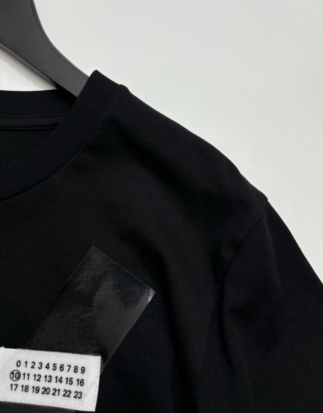 0.15kg/cut label numeric pattern short-sleeve white T-shirt crew neck simple style - View 3