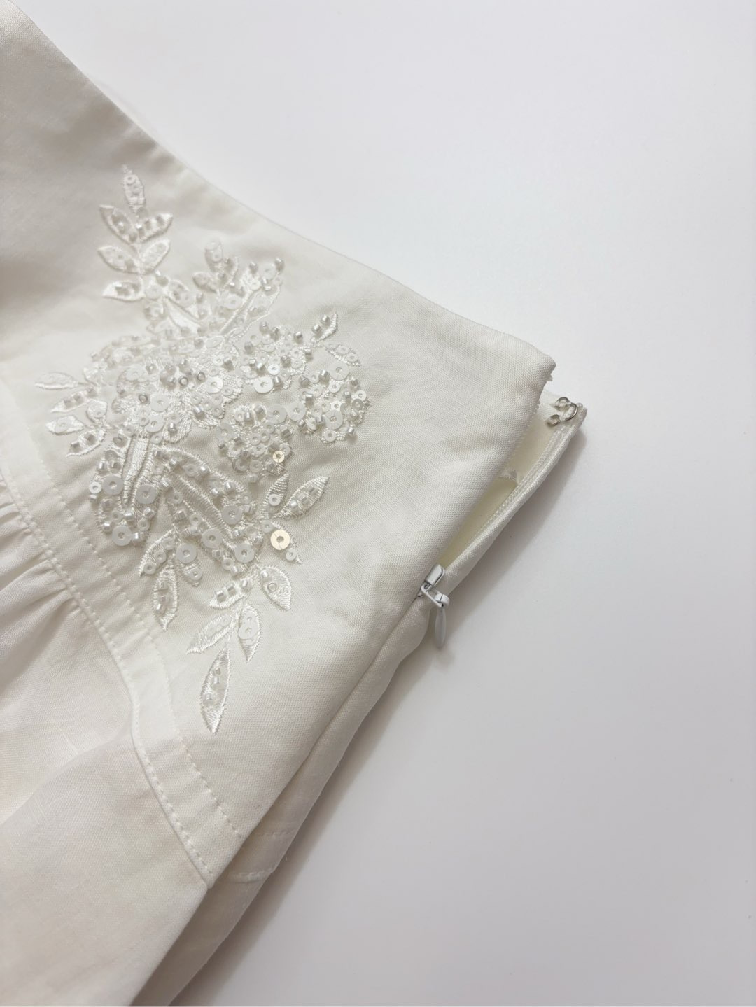 Thin yarn woven ramie embroidered skin-friendly half skirt - View 6