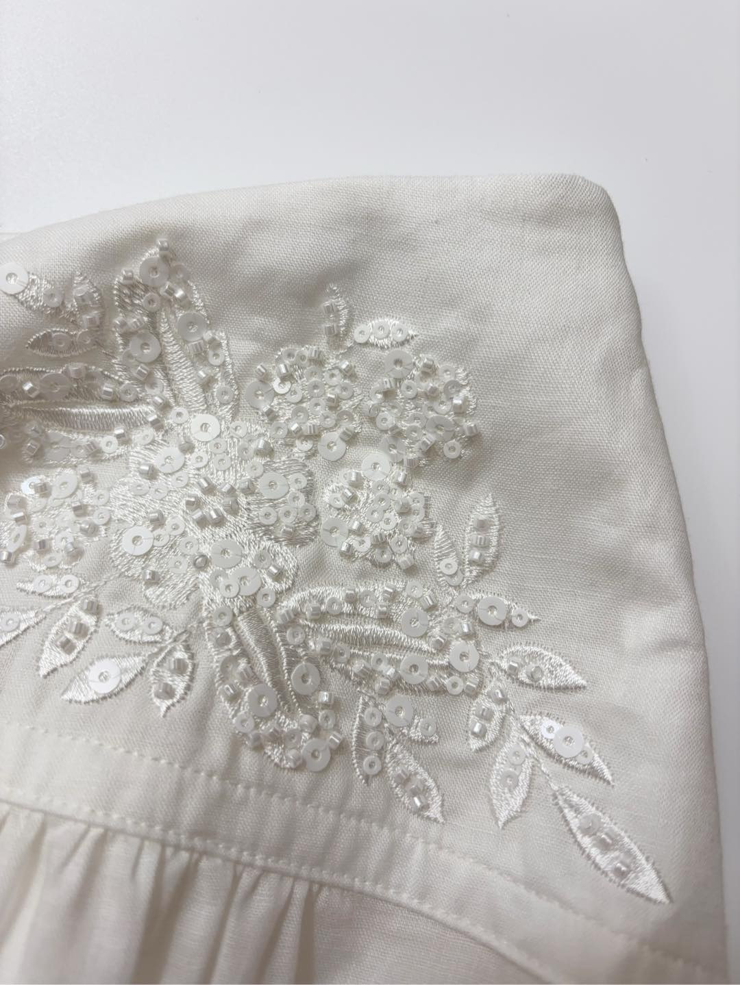 Thin yarn woven ramie embroidered skin-friendly half skirt - View 5