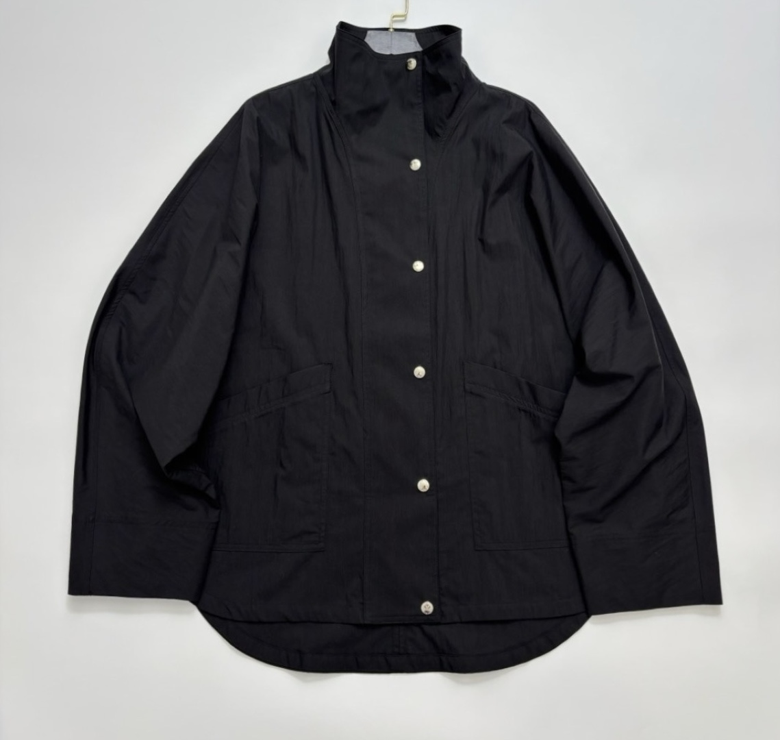 Toteme Lightweight Organic Cotton Batwing Stand-Collar Jacket