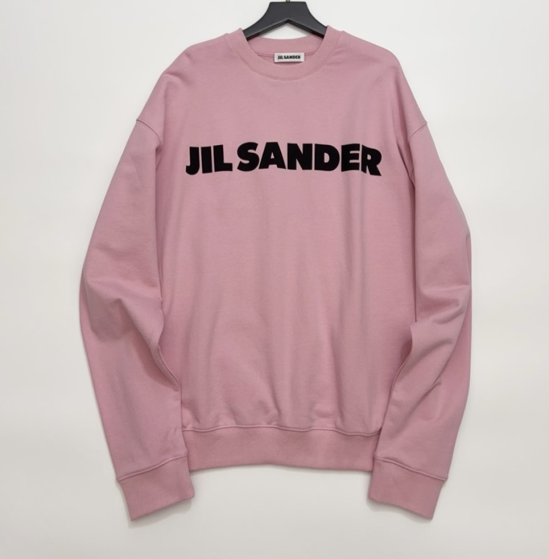 Jil Sander Pink Basic Logo Sweatshirt