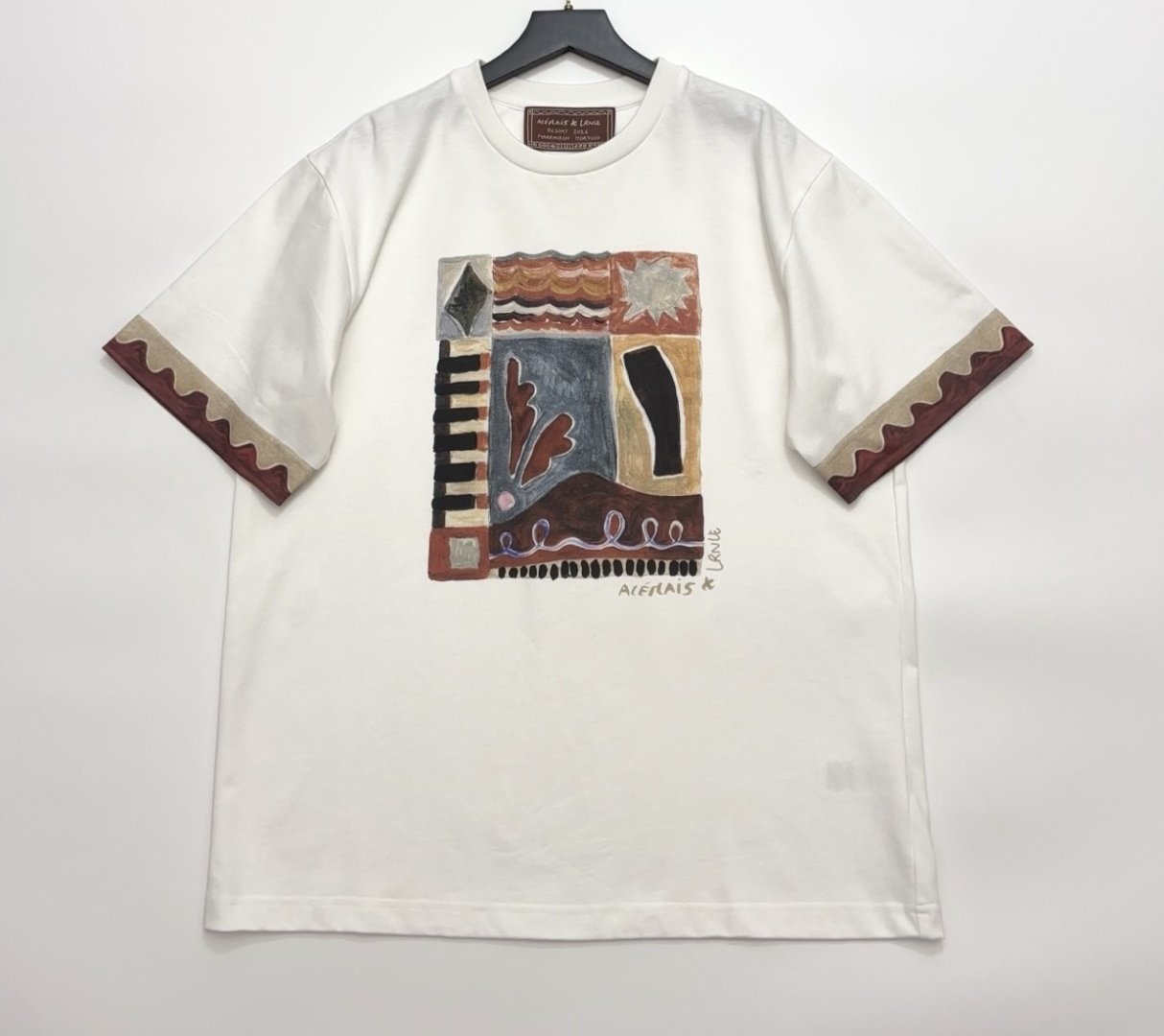 Alémais Michelle Graffiti Print Short Sleeve T-Shirt