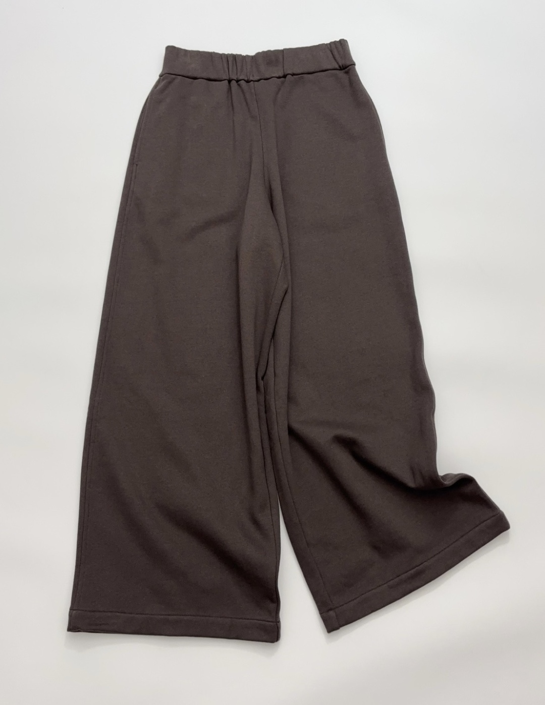Lemaire Brown Elastic Waist Thin Fleece Casual Long Pants
