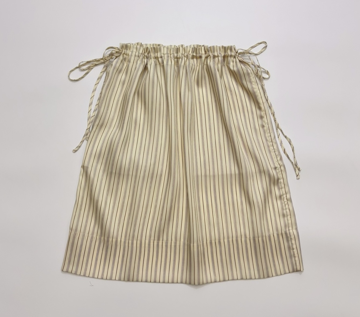 Toteme Classic Striped Loose Versatile Casual Mini Skirt
