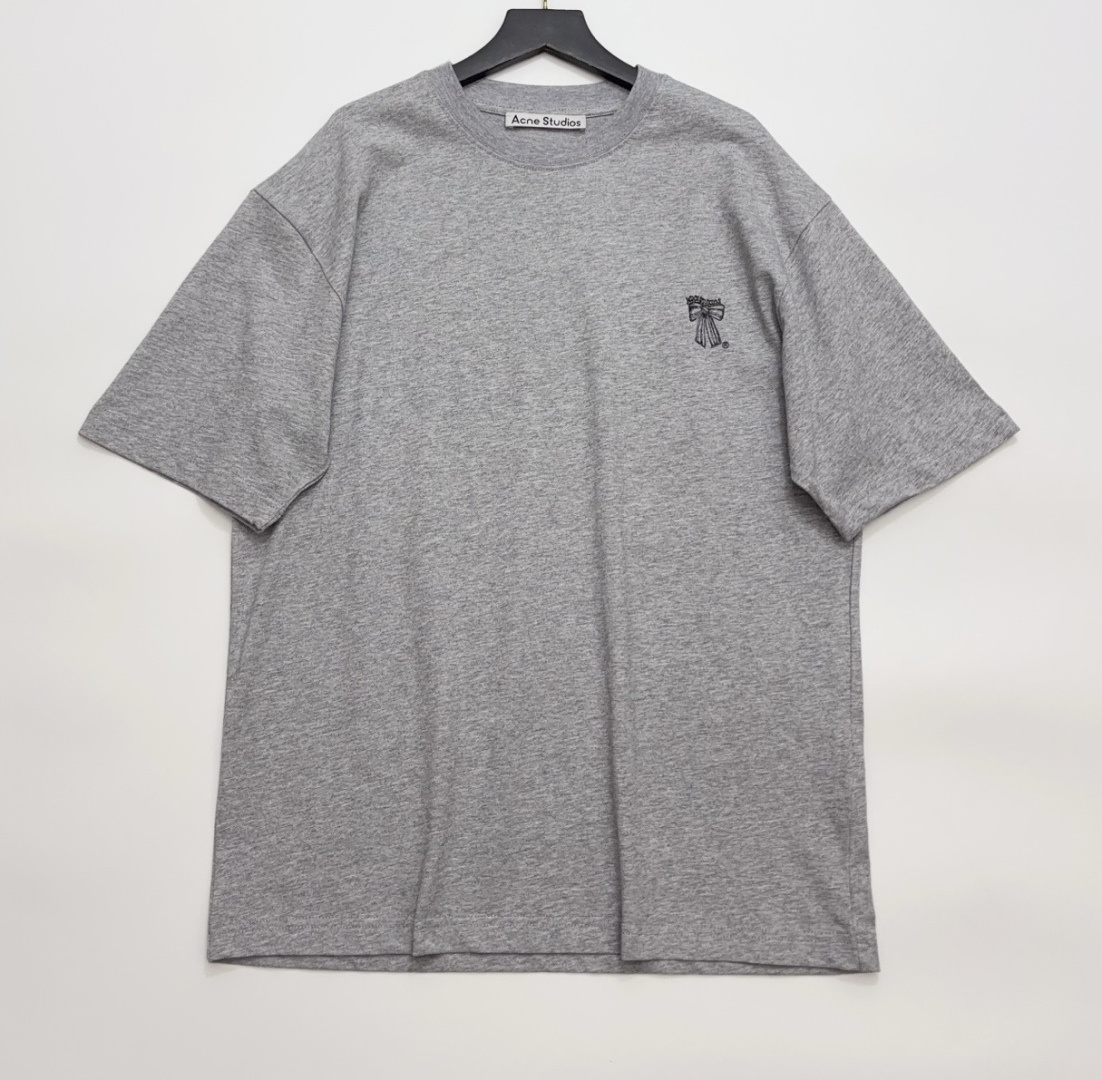 Acne Studios Bow Graffiti Short-Sleeve Loose T-Shirt