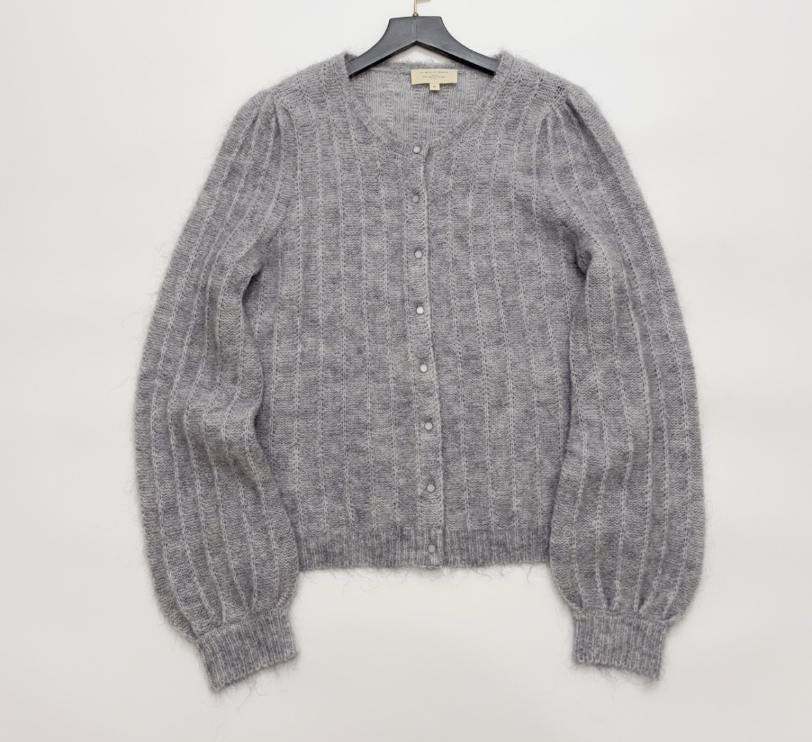 Sézane Mohair Wool Knit French Puff Sleeve Sweater