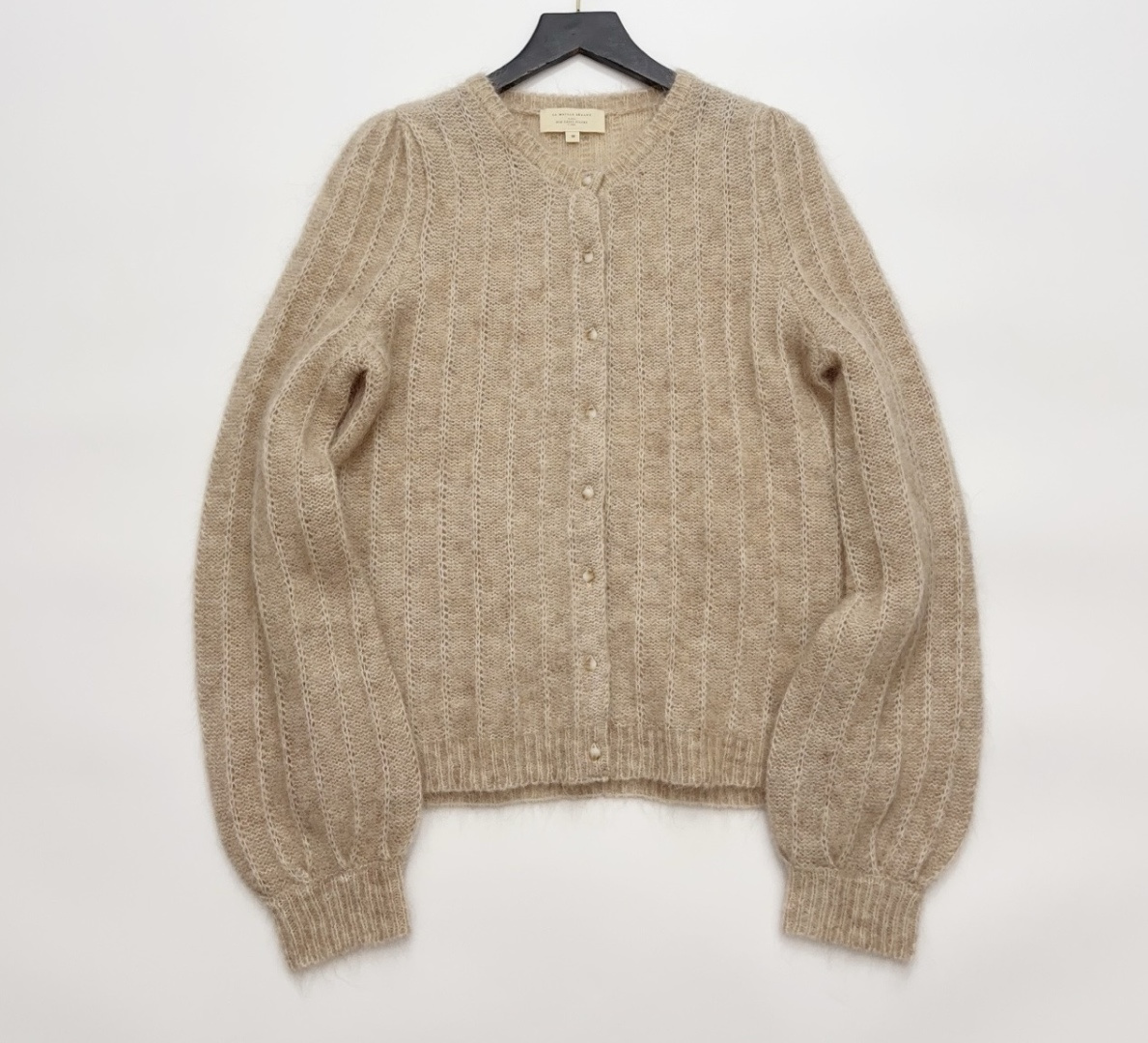Sézane Mohair Wool Knit French Puff Sleeve Sweater