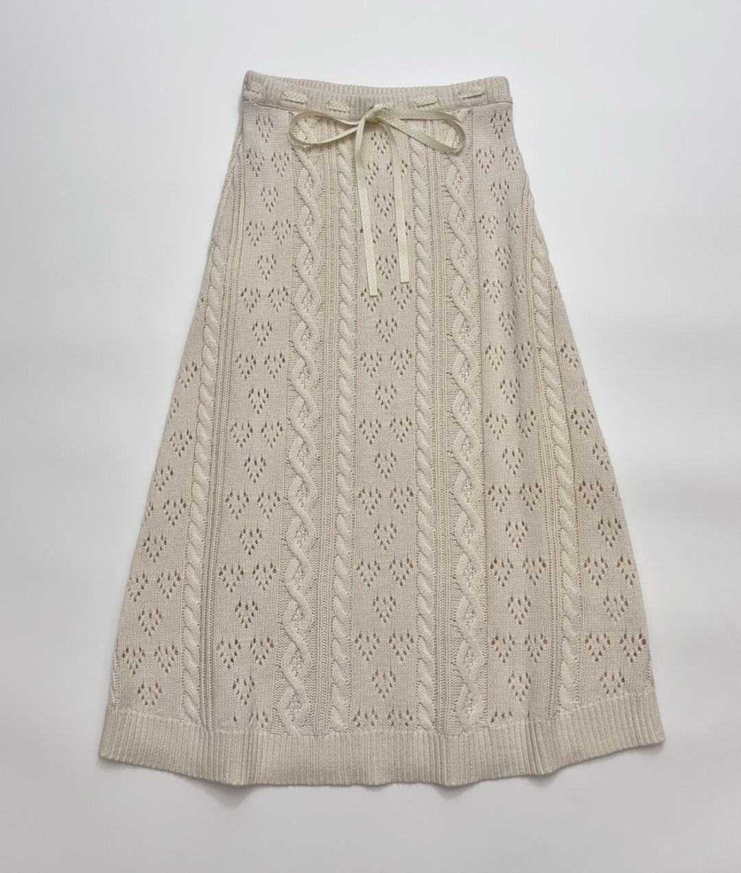 Elastic Waist Slim Fit Midi Skirt