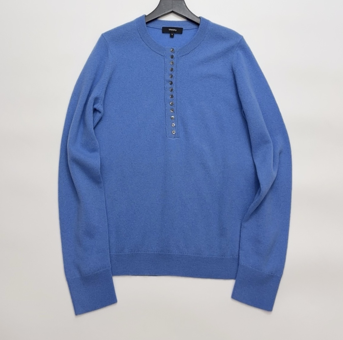 Theory 2026 New Year Collection Henley Neck Knit Pullover