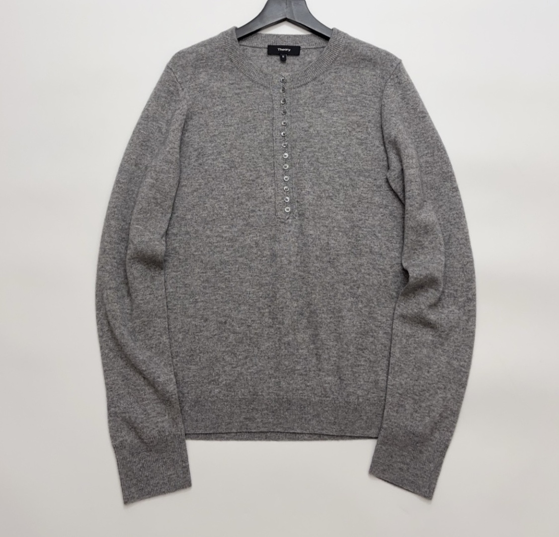 Theory 2026 New Year Collection Henley Neck Knit Pullover