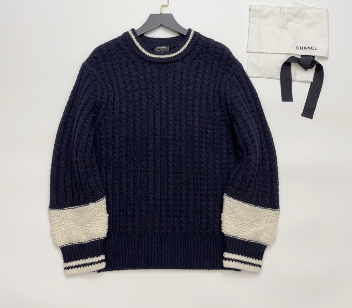 Colorblock Space Dye V-Neck Knit Pullover Sweater
