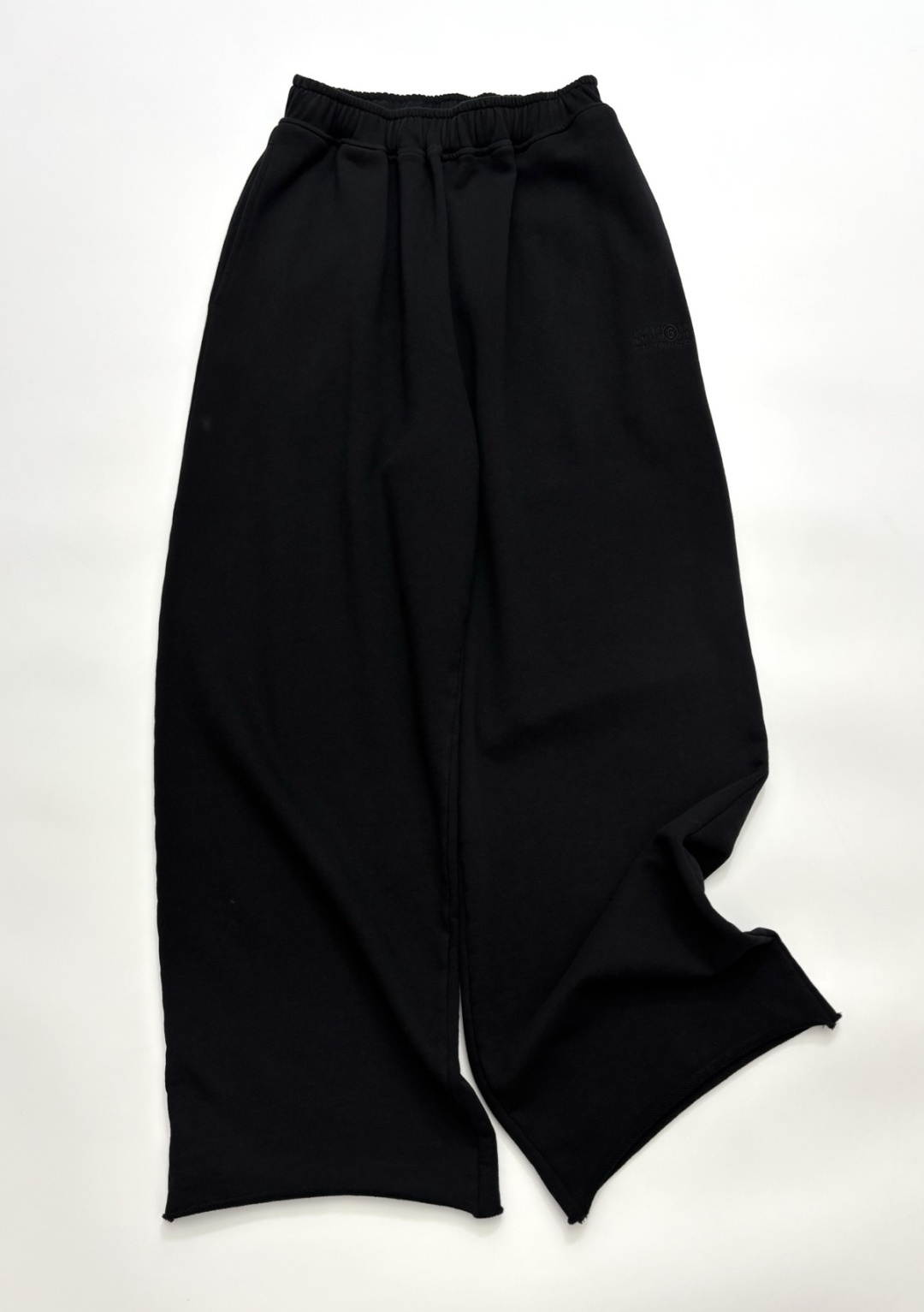 MM6 Maison Margiela Letter Embroidery Elastic Waist Casual Long Pants