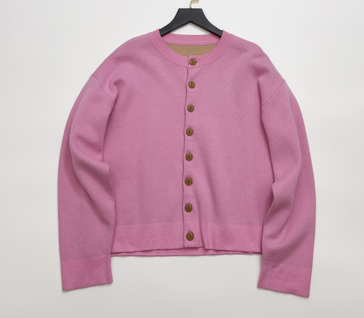 45R Numeric R Round Neck Versatile Cardigan