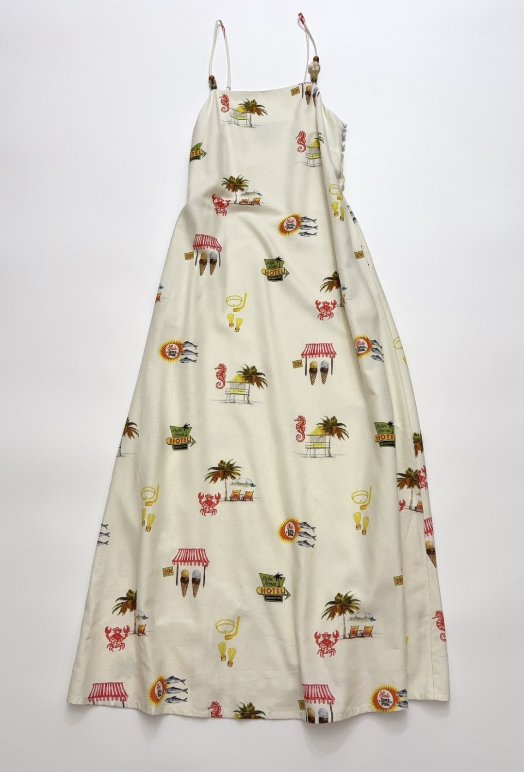 Palm Noosa Resort Floral Print Strappy Long Dress