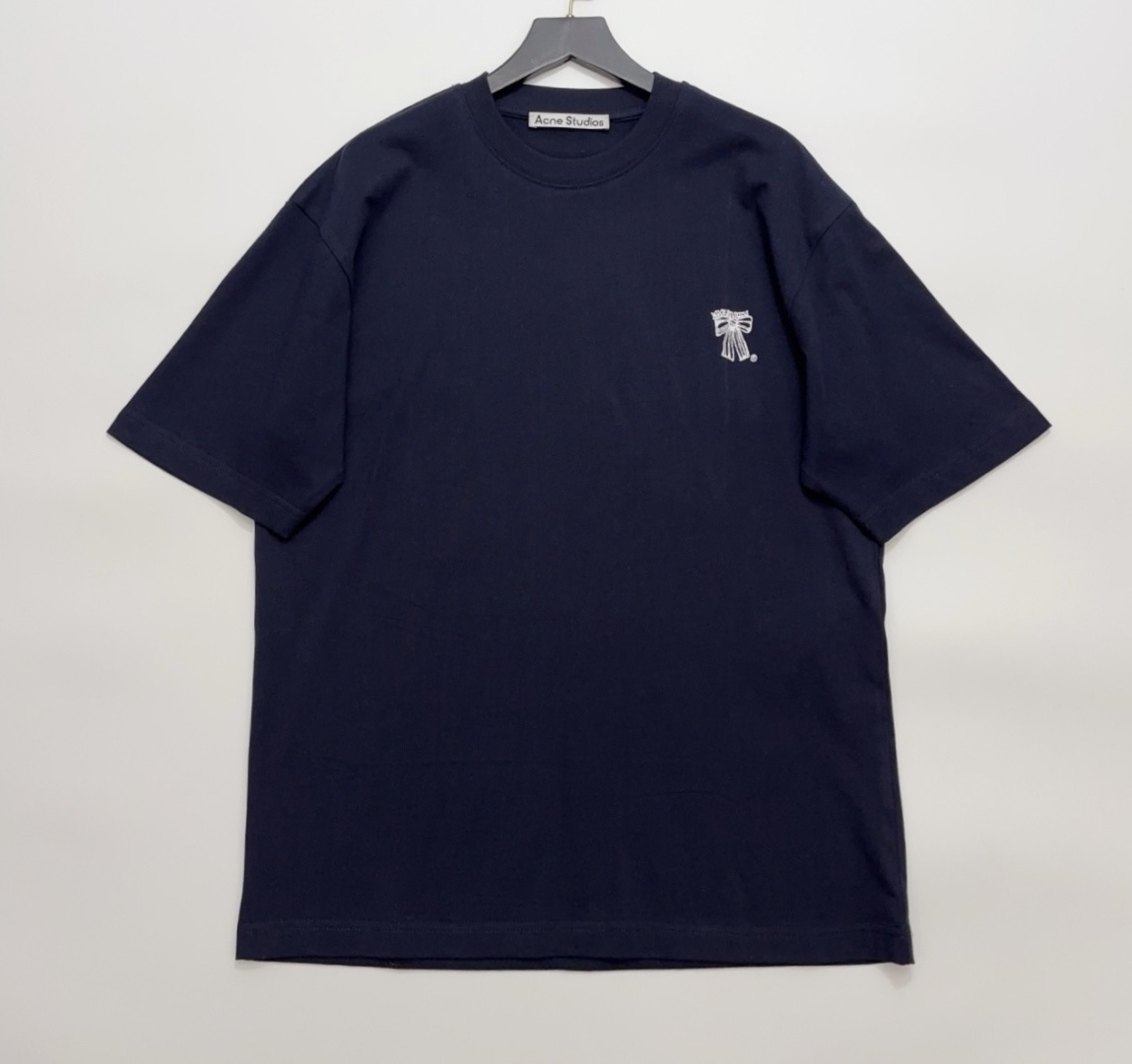Acne Studios Bow Graffiti Short-Sleeve Loose T-Shirt