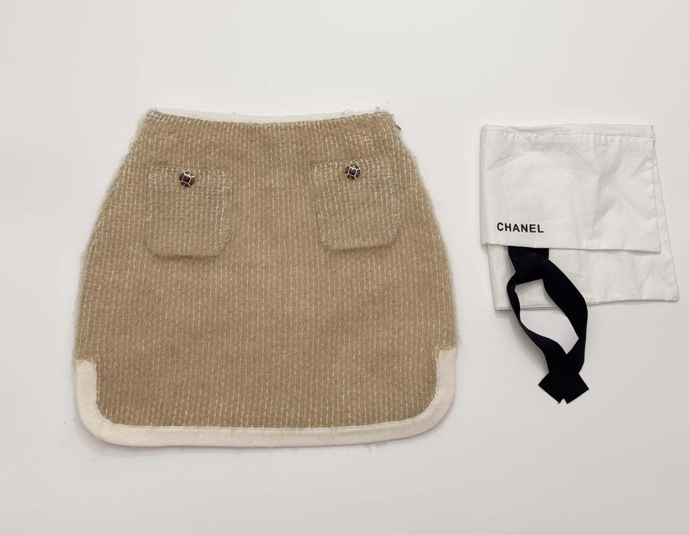 Chanel Ski Collection Mohair Mini Skirt