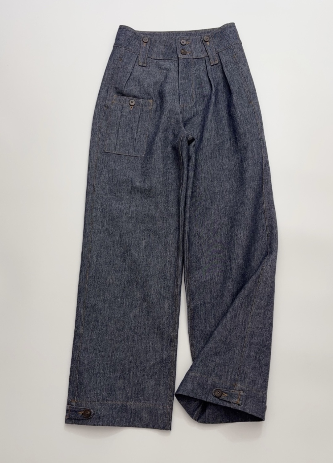 Low Classic Vintage Soft Skin-Friendly Versatile High-Waist Straight Leg Casual Pants