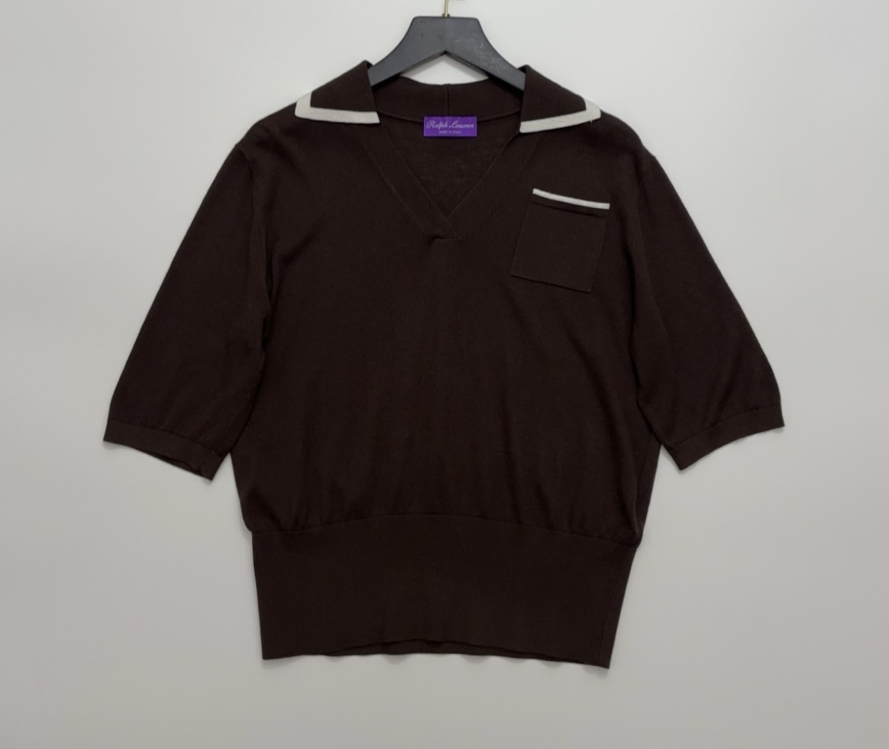 Polo Ralph Lauren Purple Label Early Spring Slim-Fit Polo Knit Shirt
