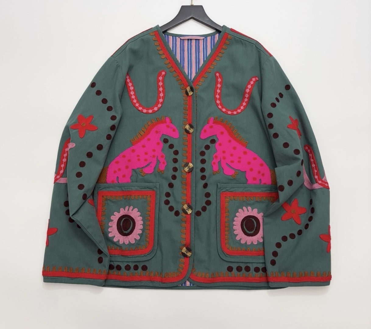 SISSEL EDELBO Classic Patchwork Colorblock Jacket