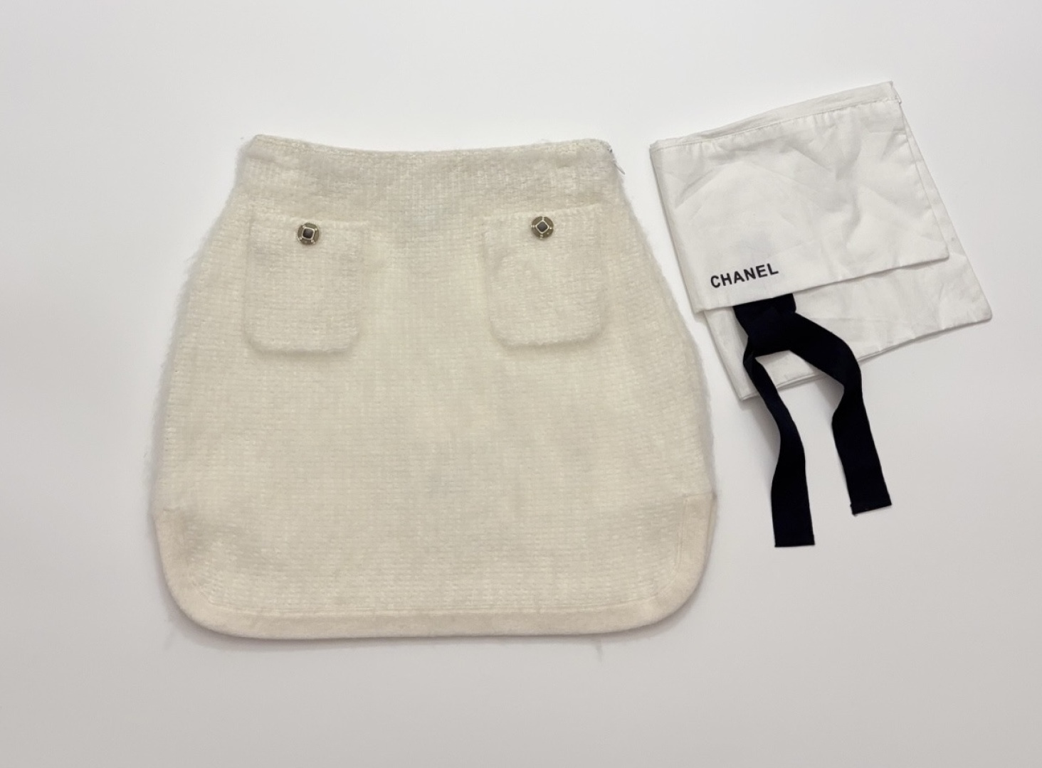 Chanel Ski Collection Mohair Mini Skirt