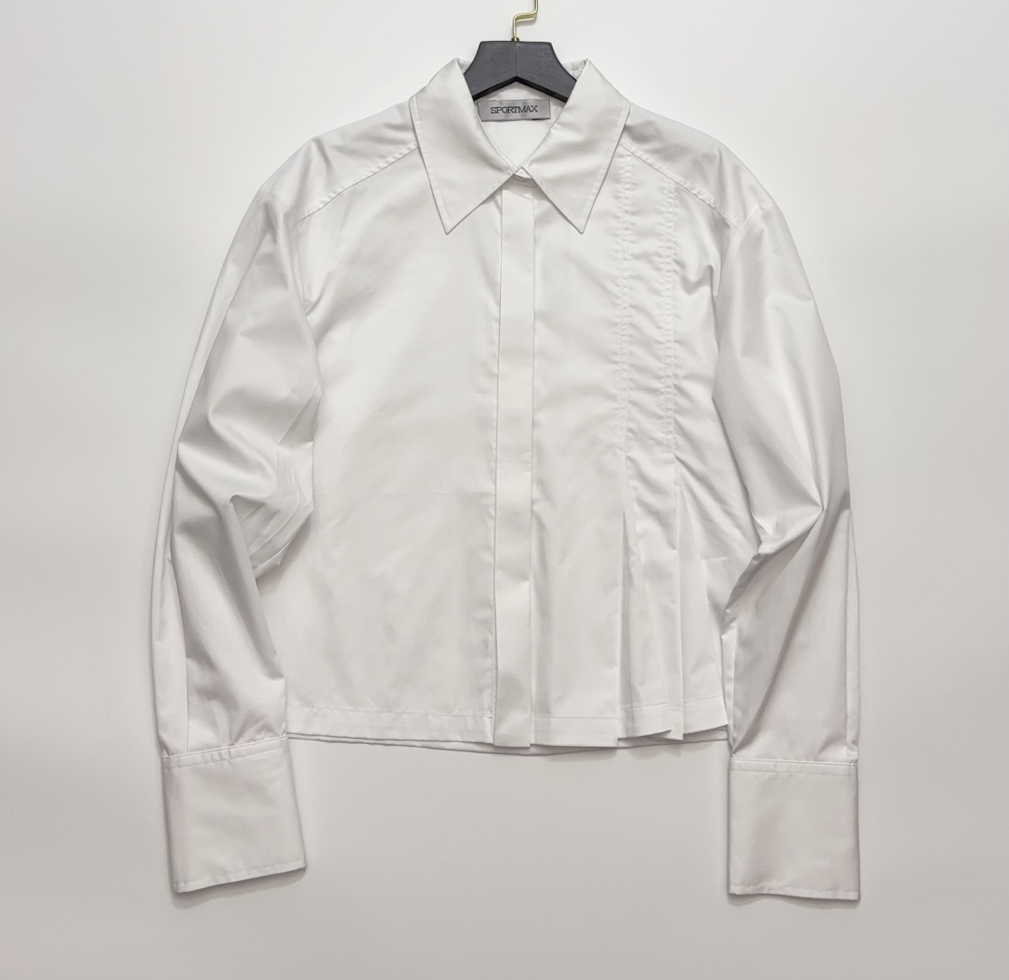 Sportmax 2026 Spring/Summer Fashion Versatile White Shirt
