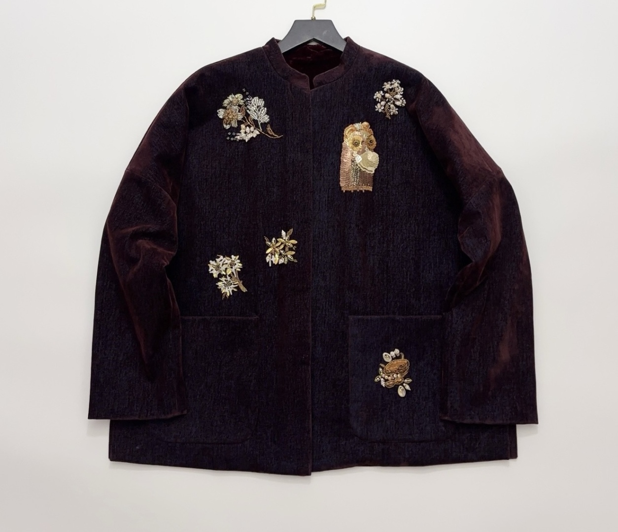 M Essential Shell Coral Floral Beaded Jacket