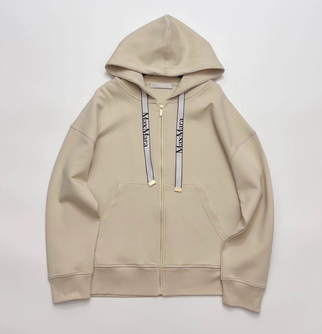 S'Max Mara Summer '26 Cotton Hooded Sweatshirt Jacket