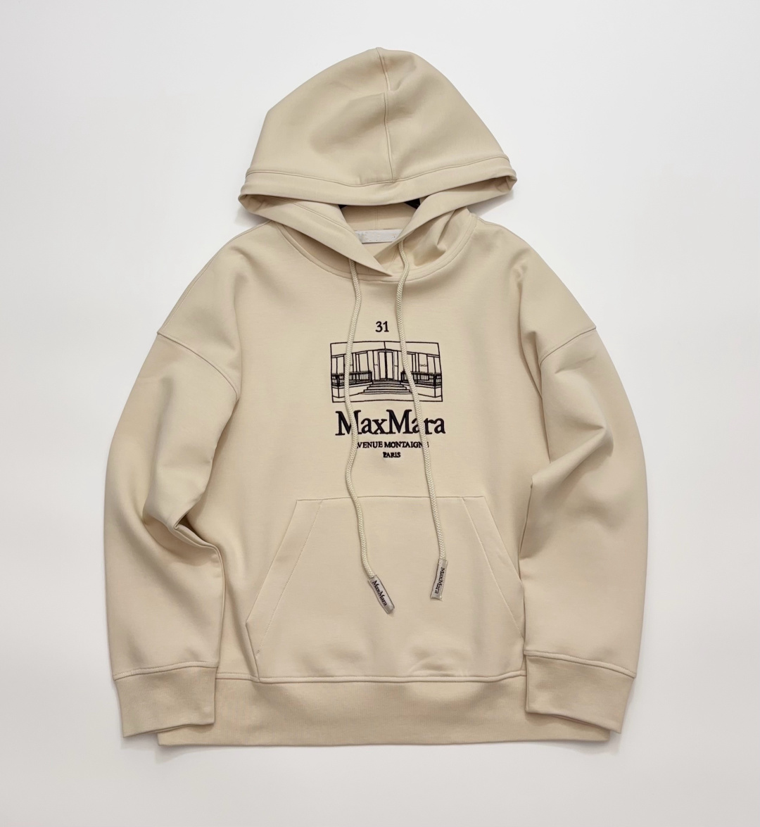 S'Max Mara 26 Spring/Summer SMMANDREA Casual Loose Hooded Long-Sleeve Sweatshirt