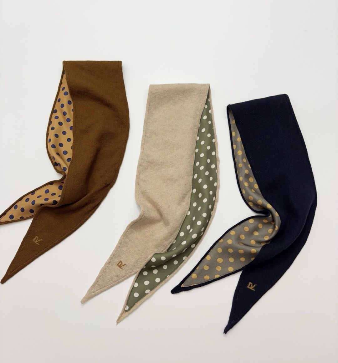 Archive Japanese Japanese Style R-Letter Small Scarf