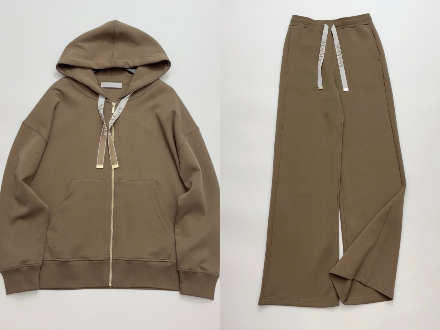 S'Max Mara SMMANDREA Summer '26 Relaxed Hooded Long Sleeve Sweatshirt and Trousers Set